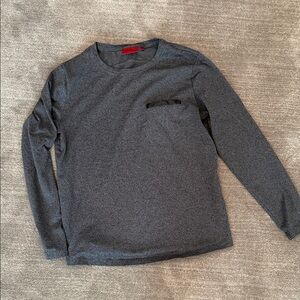 Hugo Boss Dark Gray Long Sleeve Tee